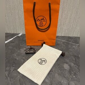 HERMES mini dustbag + shopping bag